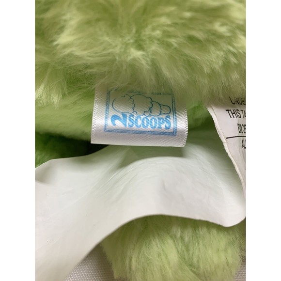 2 Scoops Green Plush Perfect PEAR Stuffed Food Two Scoops 2021 NEW 13” Sewn Eyes - Picture 3 of 4
